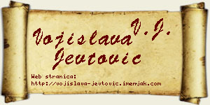 Vojislava Jevtović vizit kartica